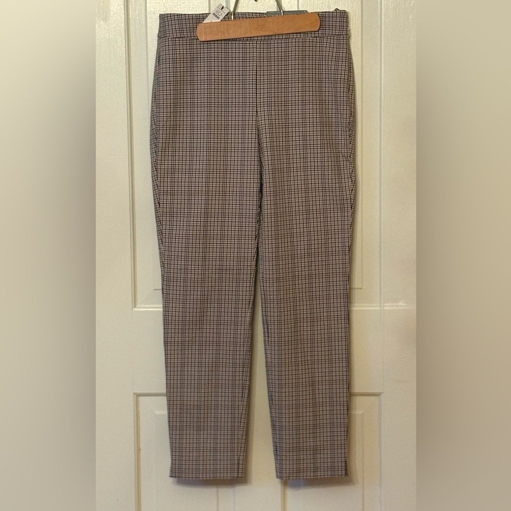 Talbots Stylish Plaid Trousers